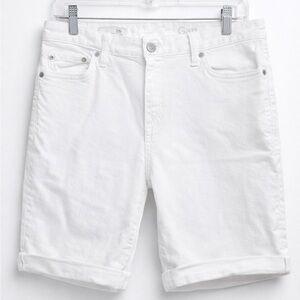 Gap White Skinny Bermuda Shorts Size 26R